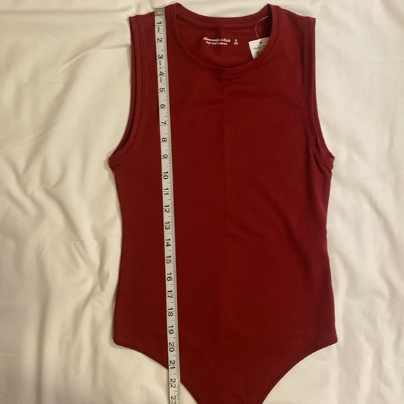 BNWT Abercrombie & Fitch Maroon Bodysuit One Piece - Picture 11 of 11